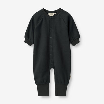 Wheat Main  Sweat Jumpsuit Lou | Baby Jumpsuits 1432 navy