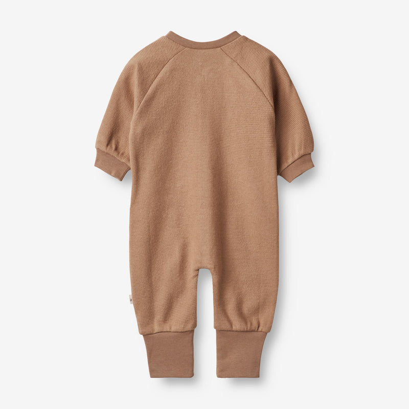 Wheat Main  Sweat Jumpsuit Lou | Baby Jumpsuits 2121 berry dust