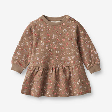 Wheat Main  Sweat Kjole Zenia | Baby Dresses 9503 cocoa brown meadow