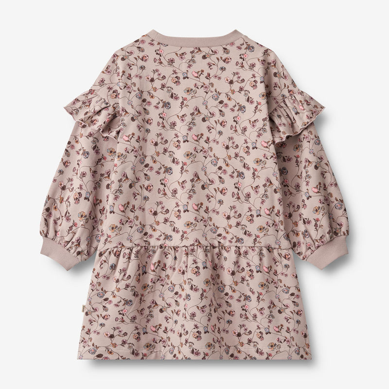 Wheat Main Sweatkjole Annika Dresses 1136 dry rose flower vine
