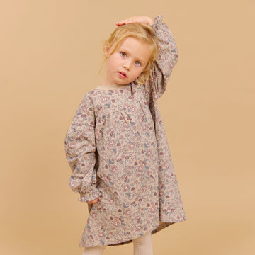 Wheat Main Sweatkjole L/S Lilja Dress 9904 soft sand flowers