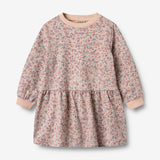 Wheat Main Sweatkjole L/S Zenia Dress 2036 rose dust flowers