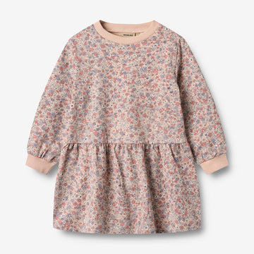 Wheat Main Sweatkjole L/S Zenia Dress 2036 rose dust flowers