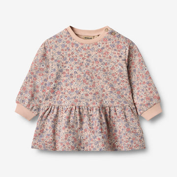 Wheat Main Sweatkjole L/S Zenia Dress 2036 rose dust flowers