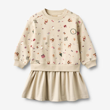 Wheat Main Sweatkjole Maggie Dress 1121 offwhite holiday