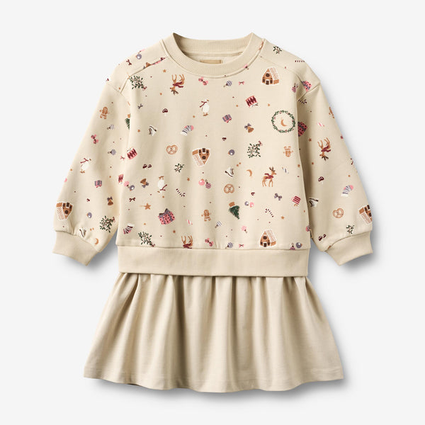 Wheat Main Sweatkjole Maggie Dress 1121 offwhite holiday