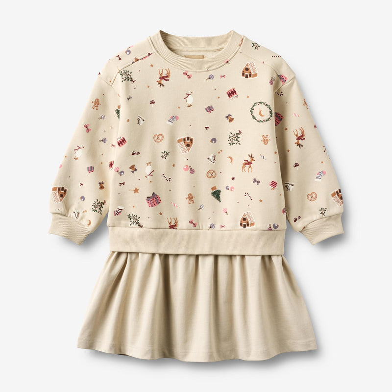 Wheat Main Sweatkjole Maggie Dress 1121 offwhite holiday