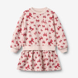 Wheat Main Sweatkjole Maggie Dress 9749 almond peach bows
