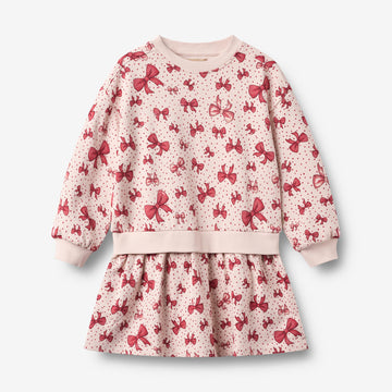 Wheat Main Sweatkjole Maggie Dress 9749 almond peach bows