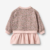 Wheat Main Sweatkjole Maggie Dress 9899 rose brown flowers