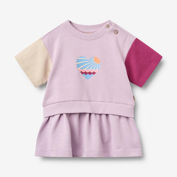 Wheat Main Sweatkjole S/S Mey Dress 9820 lavender glow