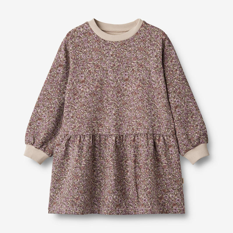 Wheat Main Sweatkjole Zenia Dresses 1358 lilac flowers