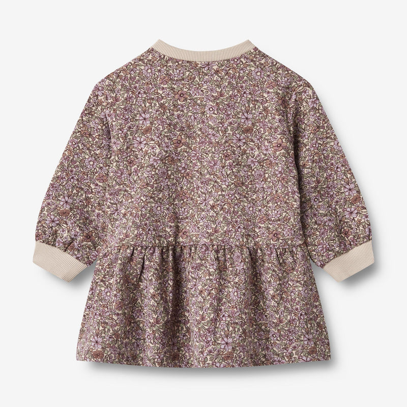 Wheat Main Sweatkjole Zenia | Baby Dresses 1358 lilac flowers