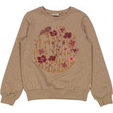 Wheat Main Sweatshirt Blomster Sirkel Sweatshirts 3204 khaki melange