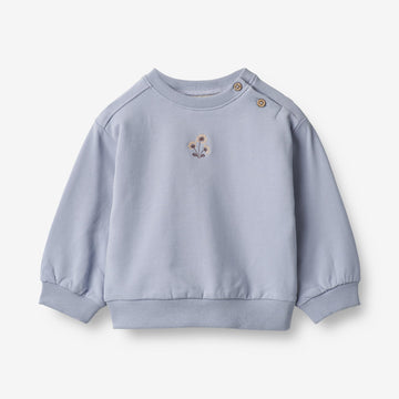 Wheat Main  Sweatshirt Eliza Broderi | Baby Sweatshirts 1497 ice purple