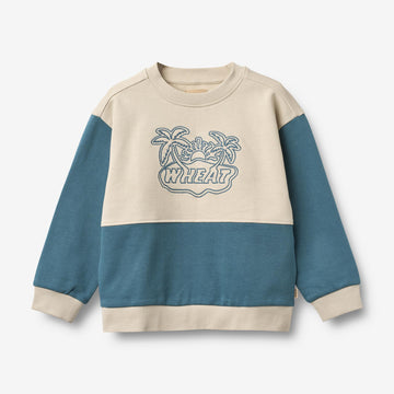 Wheat Main Genser L/S Steff Sweatshirt 4342 blue teal