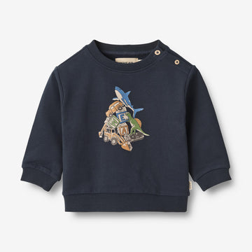 Wheat Main Sweatshirt Marius Sweatshirt 1432 navy