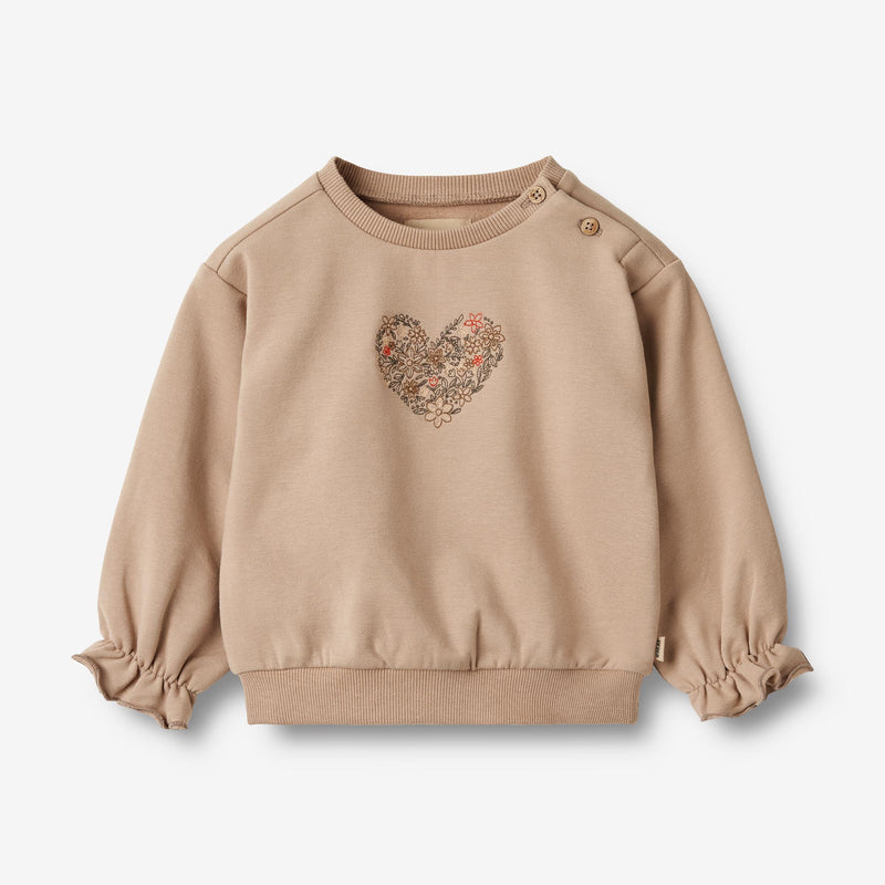 Wheat Main Sweatshirt Nelly | Baby Sweatshirts 1190 rose shadow