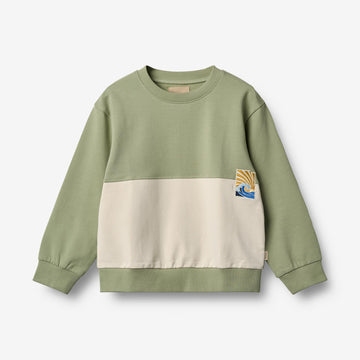 Wheat Main Sweatshirt Steff Sweatshirt 1145 green tea
