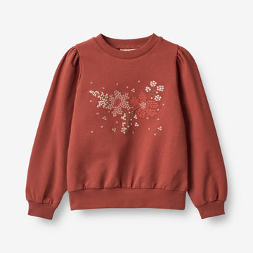 Wheat Main  Sweatshirt Vega Broderi Sweatshirts 2072 red