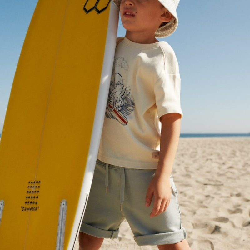 Wheat Main  Sweatshorts Manfred Shorts 1475 sea mist