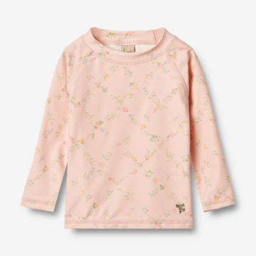 Wheat Main Bade-T-skjorte Dilan T-Shirt 9450 powder checked flowers