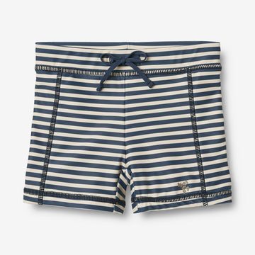Wheat Main Badebukse Ulrik Shorts 1048 blue stripe
