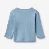 Wheat Main T-Shirt L/S Morris T-Shirt 1260 faded denim
