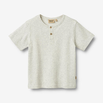 Wheat Main T-Shirt S/S Lumi T-Shirt 0224 melange grey