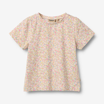 Wheat Main T-skjorte S/S Manna T-Shirt 9637 blush flower meadow