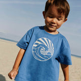 Wheat Main T-Shirt S/S Wally Jersey Tops and T-Shirts 1043 blue