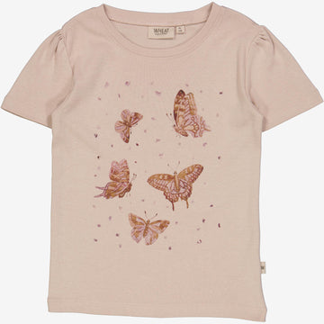 Wheat Main   T-Skjorte Sommerfugler Jersey Tops and T-Shirts 1356 pale lilac