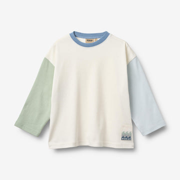 Wheat Main T-skjorte L/S Axe T-Shirt 3182 ivory