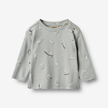 Wheat Main T-shirt L/S Ebbe T-Shirt 9035 dogs with dots