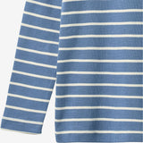 Wheat Main T-skjorte L/S Stig T-Shirt 1048 blue stripe