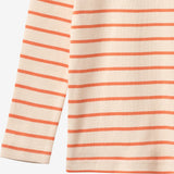 Wheat Main T-skjorte L/S Stig T-Shirt 9648 orange stripe