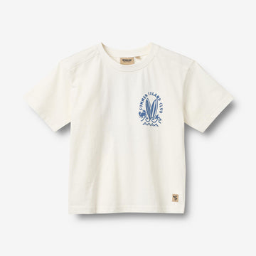 Wheat Main T-skjorte S/S Benno T-Shirt 9639 cloud
