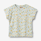 Wheat Main T-skjorte S/S Bette T-Shirt 9663 summer blue citrus