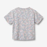 Wheat Main T-skjorte S/S Ella T-Shirt 2528 powder blue flowers