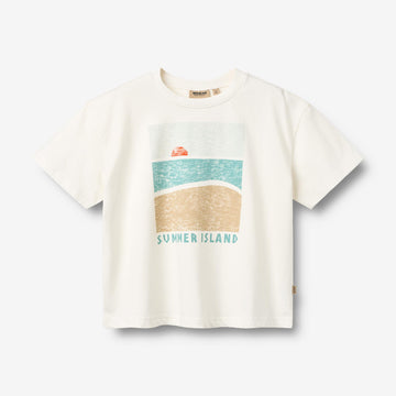 Wheat Main T-skjorte S/S Leslie T-Shirt 9639 cloud