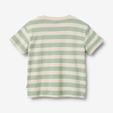 Wheat Main T-shirt S/S Liam T-Shirt 9647 mint stripe