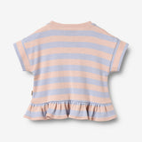 Wheat Main T-shirt S/S Marie T-Shirt 9653 powder stripe