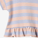 Wheat Main T-shirt S/S Marie T-Shirt 9653 powder stripe