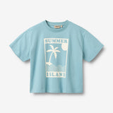 Wheat Main T-skjorte S/S Petri T-Shirt 9660 spring lake