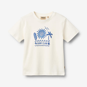 Wheat Main T-skjorte S/S Vildfred T-Shirt 3182 ivory
