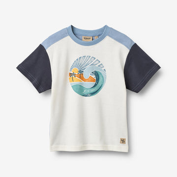 Wheat Main T-skjorte S/S Ville T-Shirt 3182 ivory