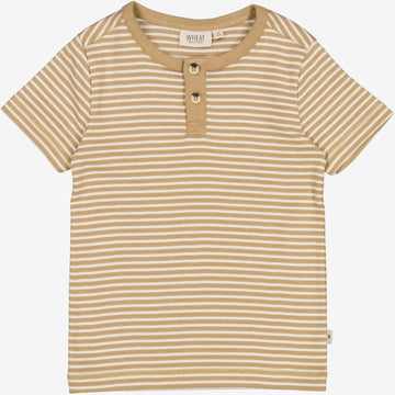 Wheat Main  T-skjorte Bertram Jersey Tops and T-Shirts 3307 cappuccino stripe