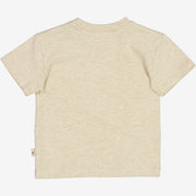 T-skjorte Bie Broderi | Baby - buttermilk melange