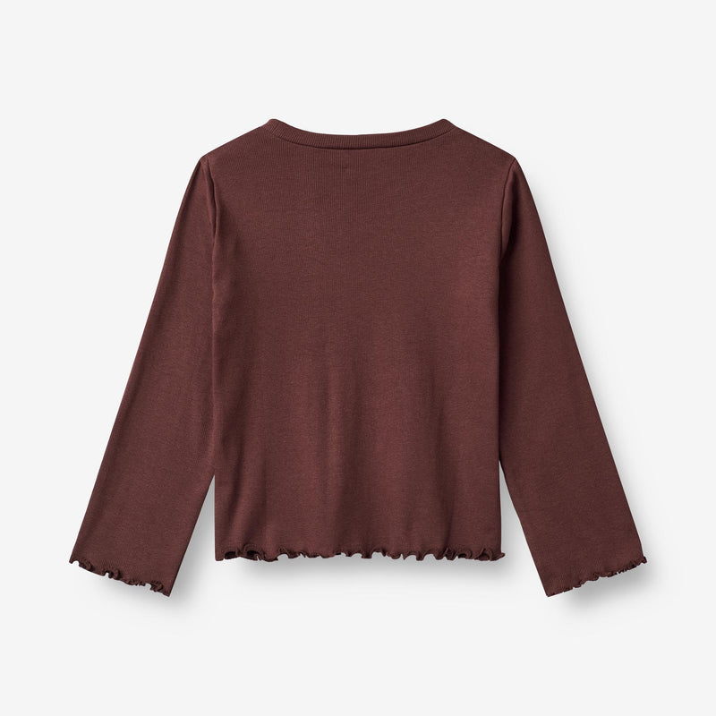 Wheat Main  T-skjorte Else Jersey Tops and T-Shirts 2118 aubergine