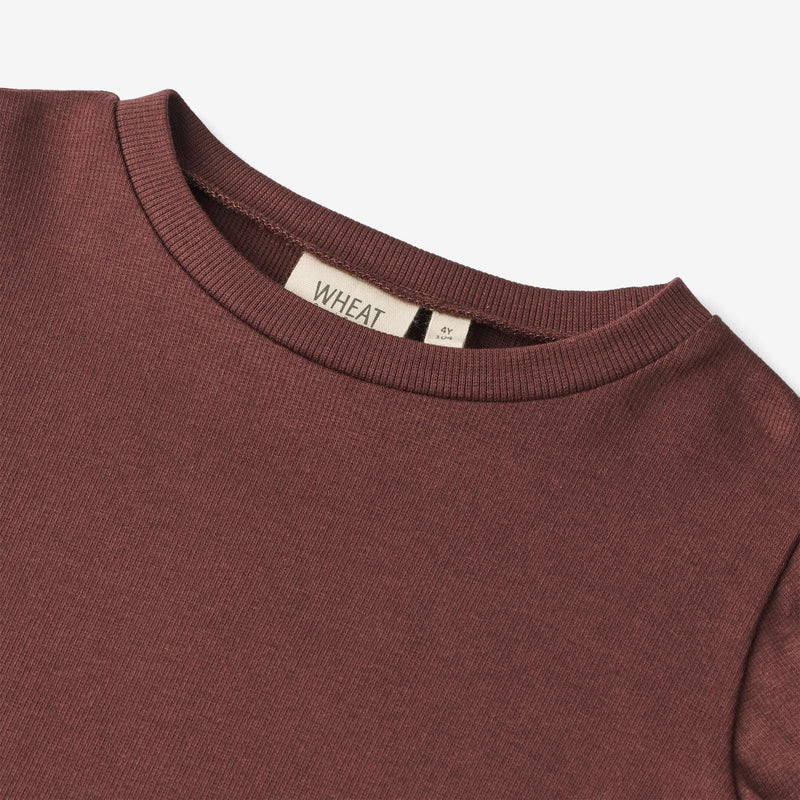 Wheat Main  T-skjorte Else Jersey Tops and T-Shirts 2118 aubergine